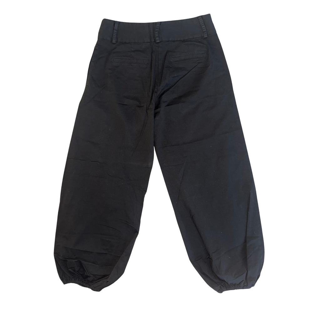 Nili Lotan Black Cropped Balloon-Leg Pants - Picture 2 of 5